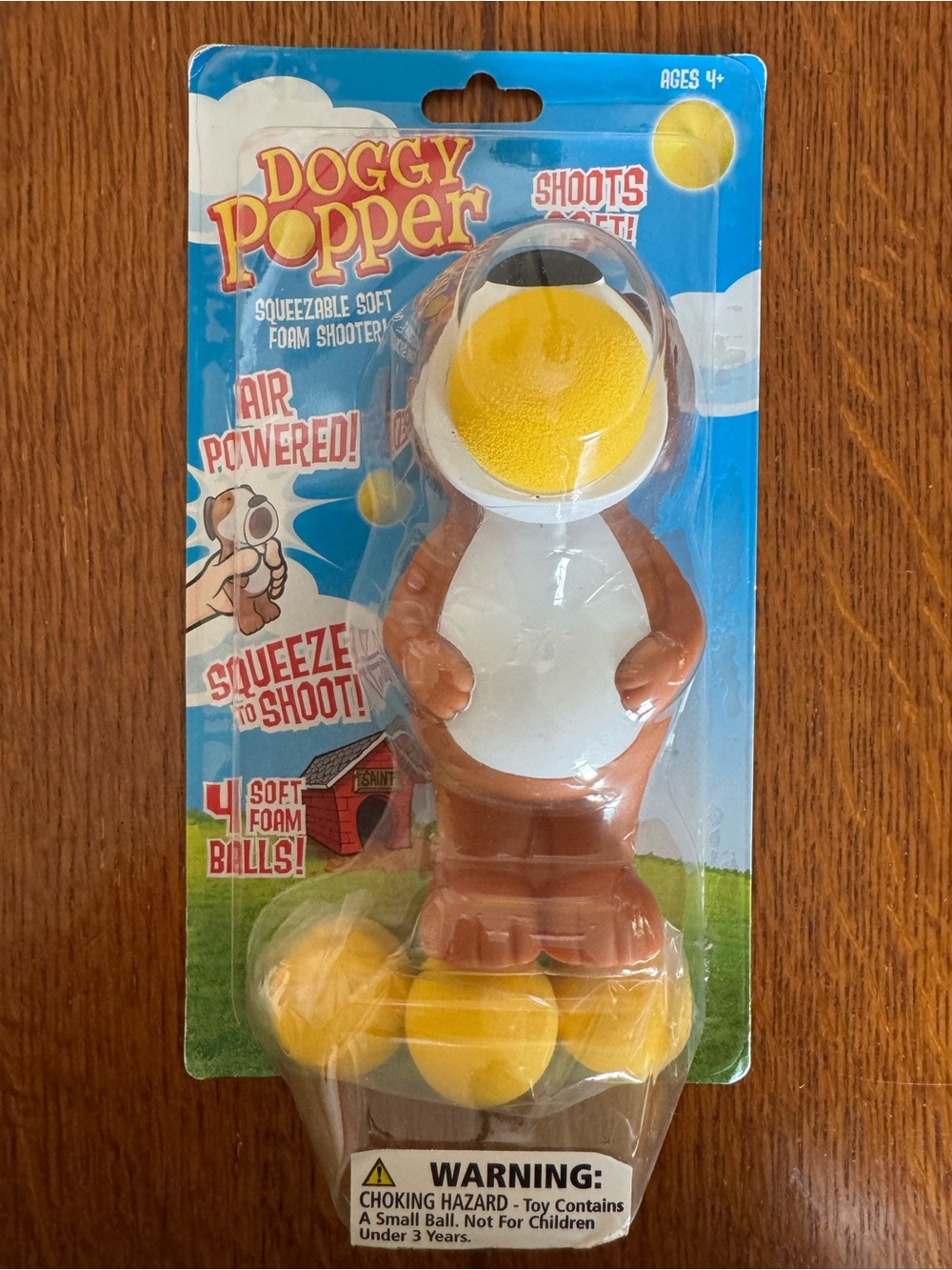 Doggy Popper Squeezable Soft Foam Squeeze Ball Shooter NWT Hog Wild Toy